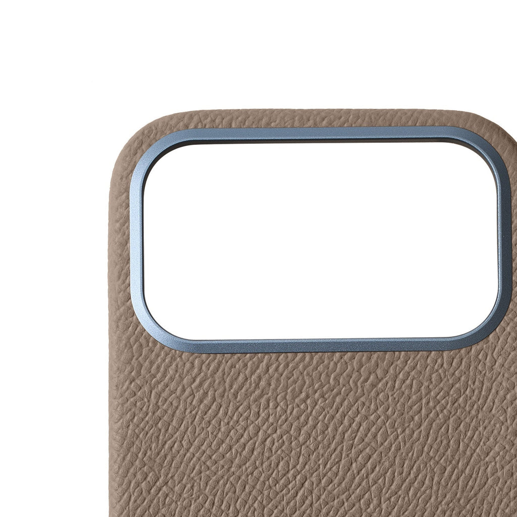 iPhone 17 Pro Max Back Cover Case Nobile Leather (Etoupe)