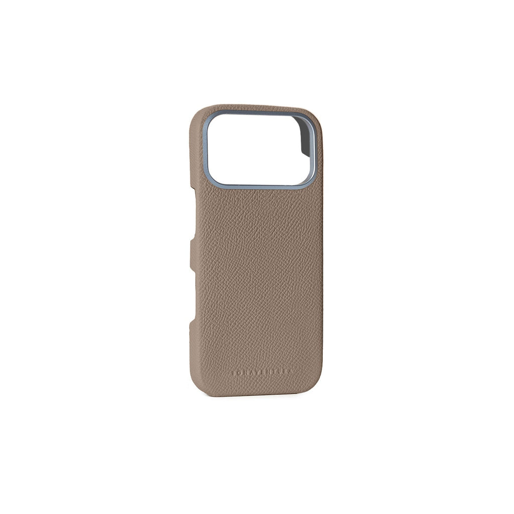 iPhone 18 Pro Max Back Cover Case Nobile Leather (Etoupe)