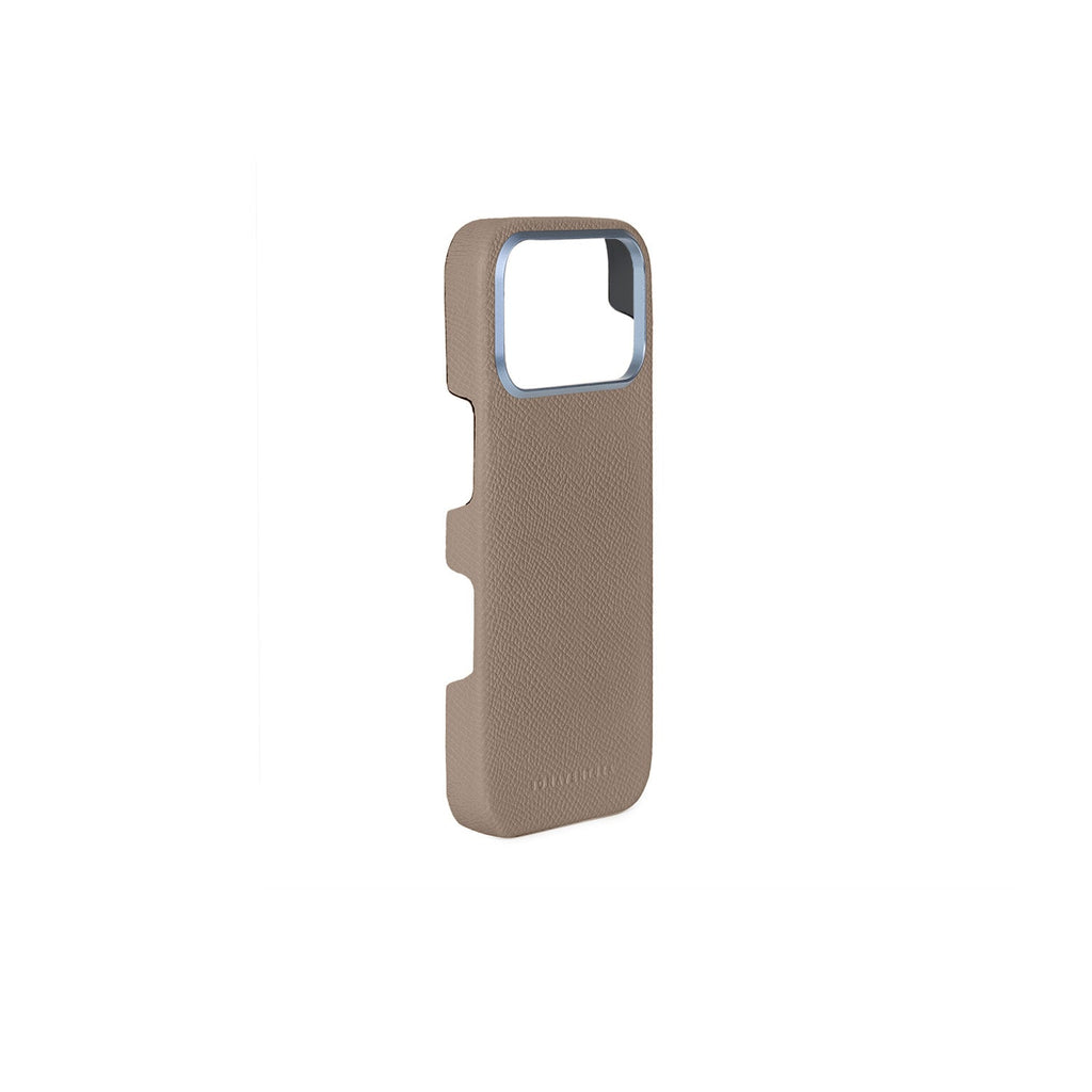 iPhone 18 Pro Max Back Cover Case Nobile Leather (Etoupe)