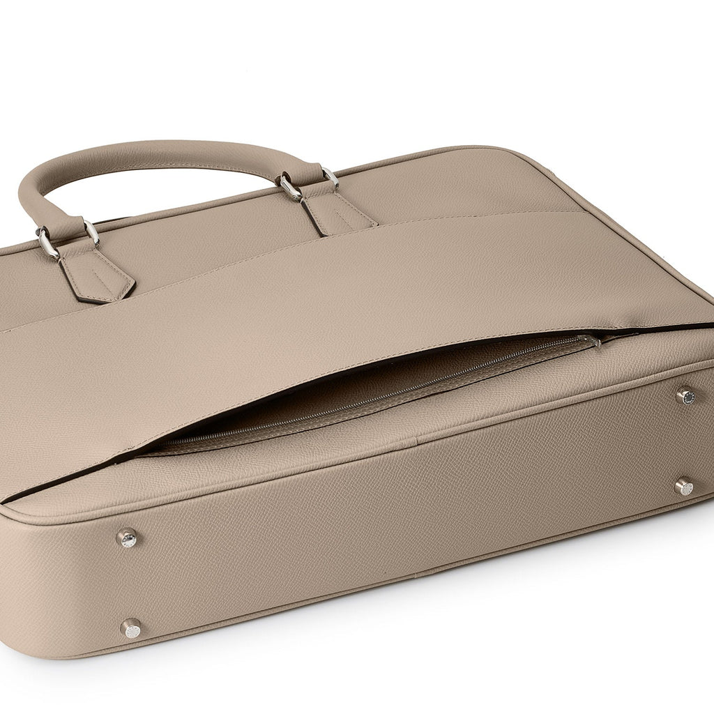 Jackson Briefcase Nobile Leather (Greige)
