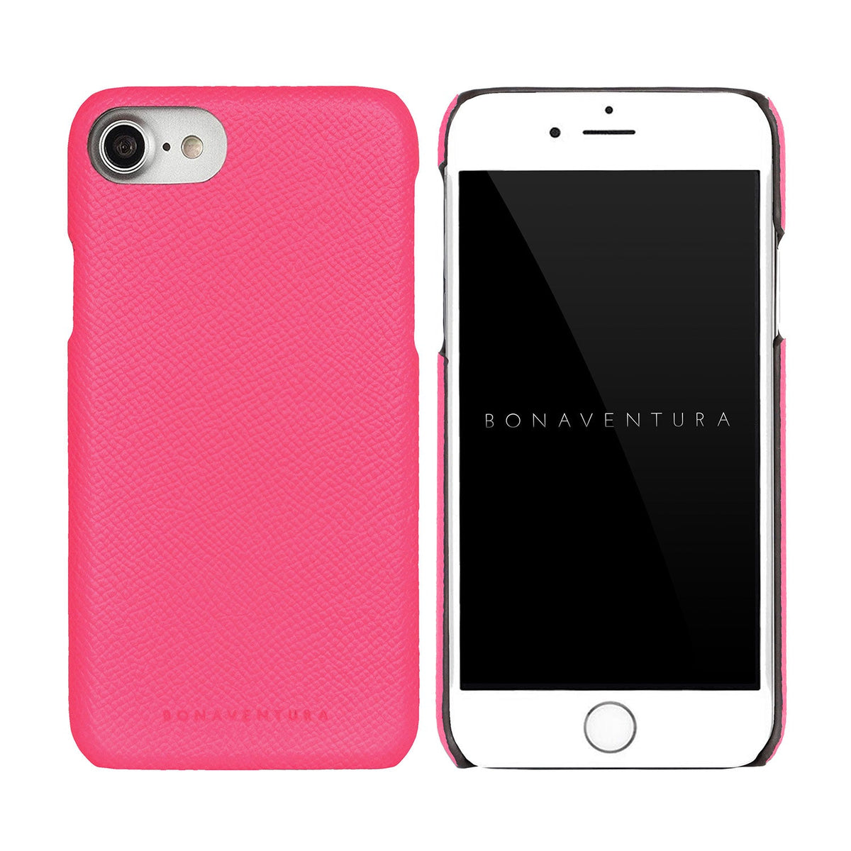 iPhone SE / 8 / 7 / 6s / 6 Back Cover Case Nobile Leather (Fuchsia Pink)