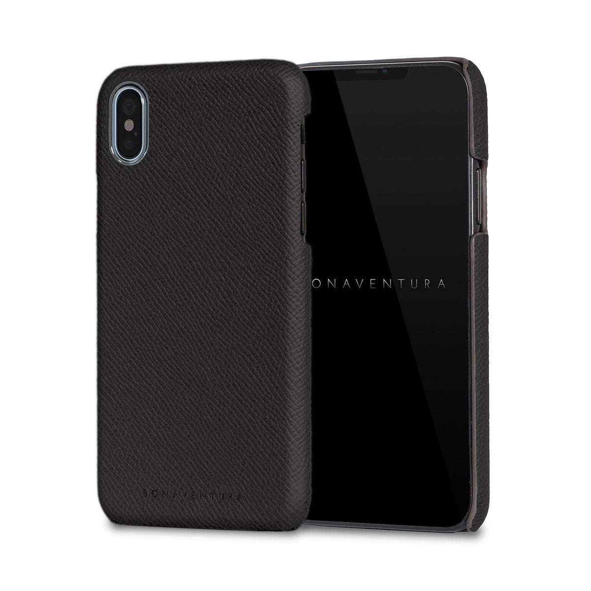 iPhone X / Xs Back Cover Case Nobile Leather (Black)