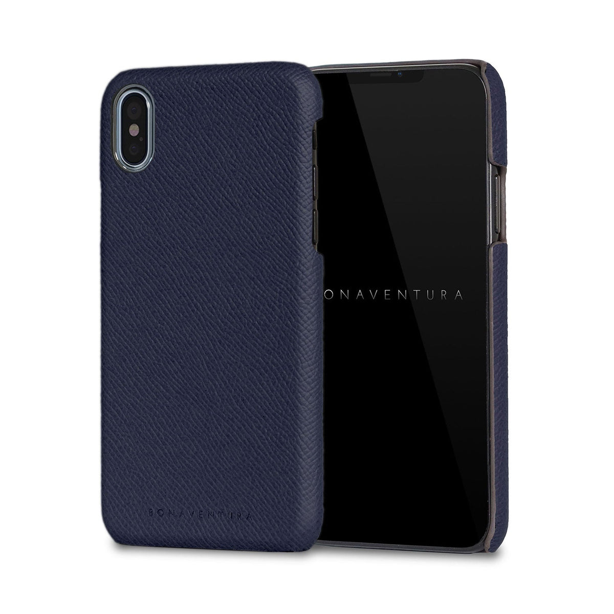 iPhone X / Xs Back Cover Case Nobile Leather (Navy)