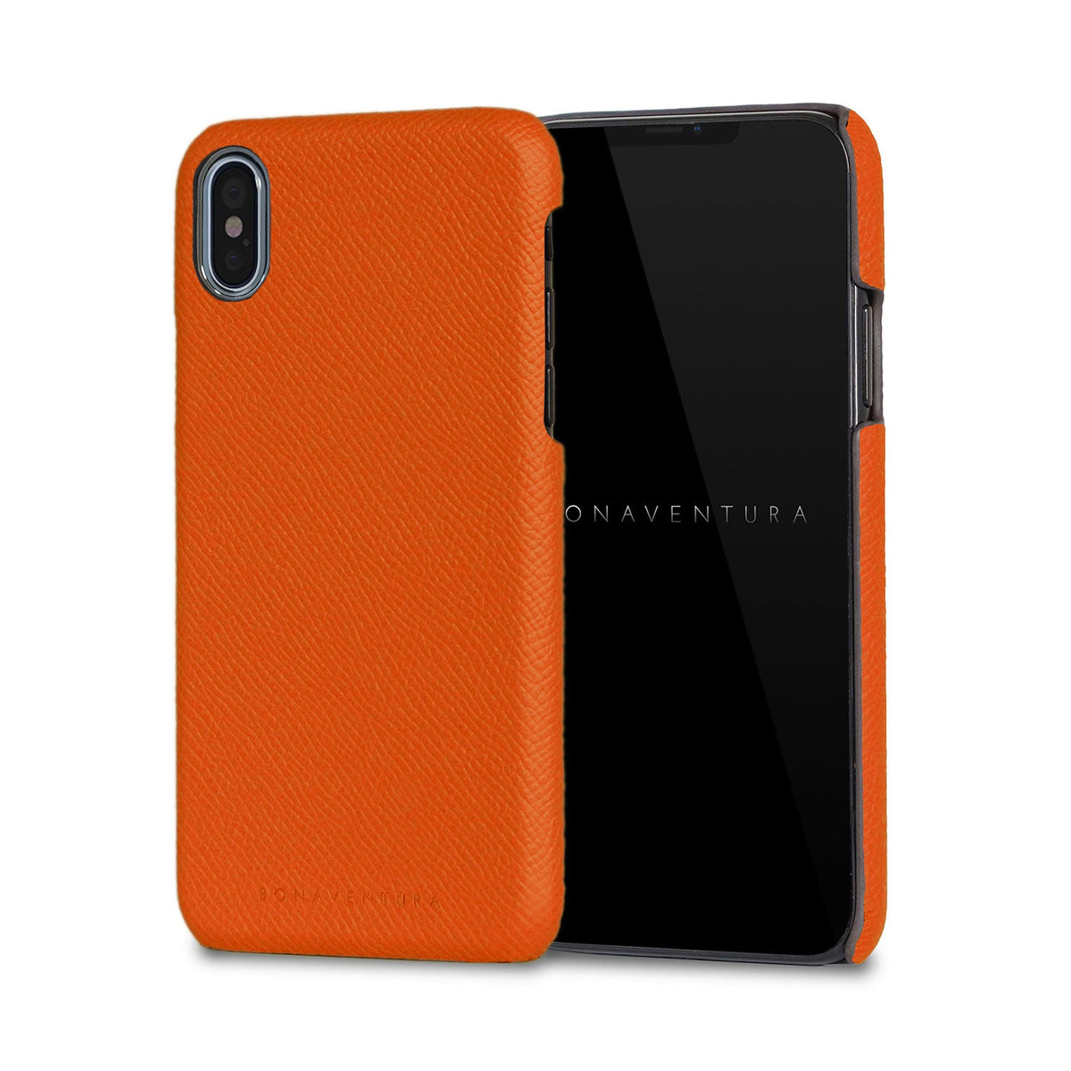 iPhone X / Xs Back Cover Case Nobile Leather (Orange)