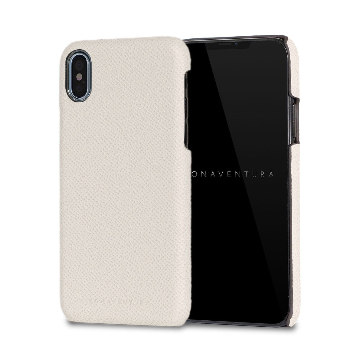 iPhone X / Xs Back Cover Case Nobile Leather (White)