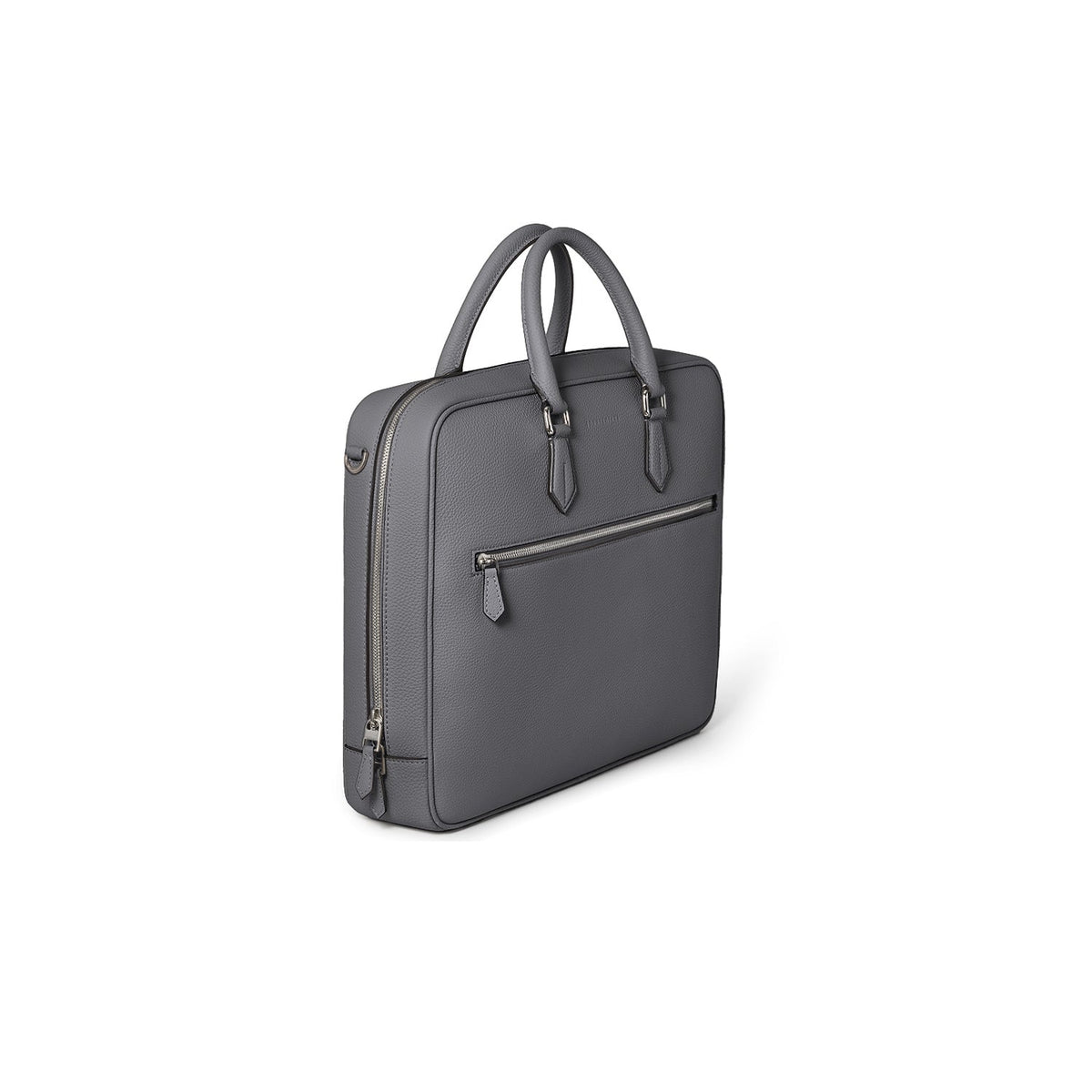 Jackson Briefcase Shrink Leather (Charcoal Gray)
