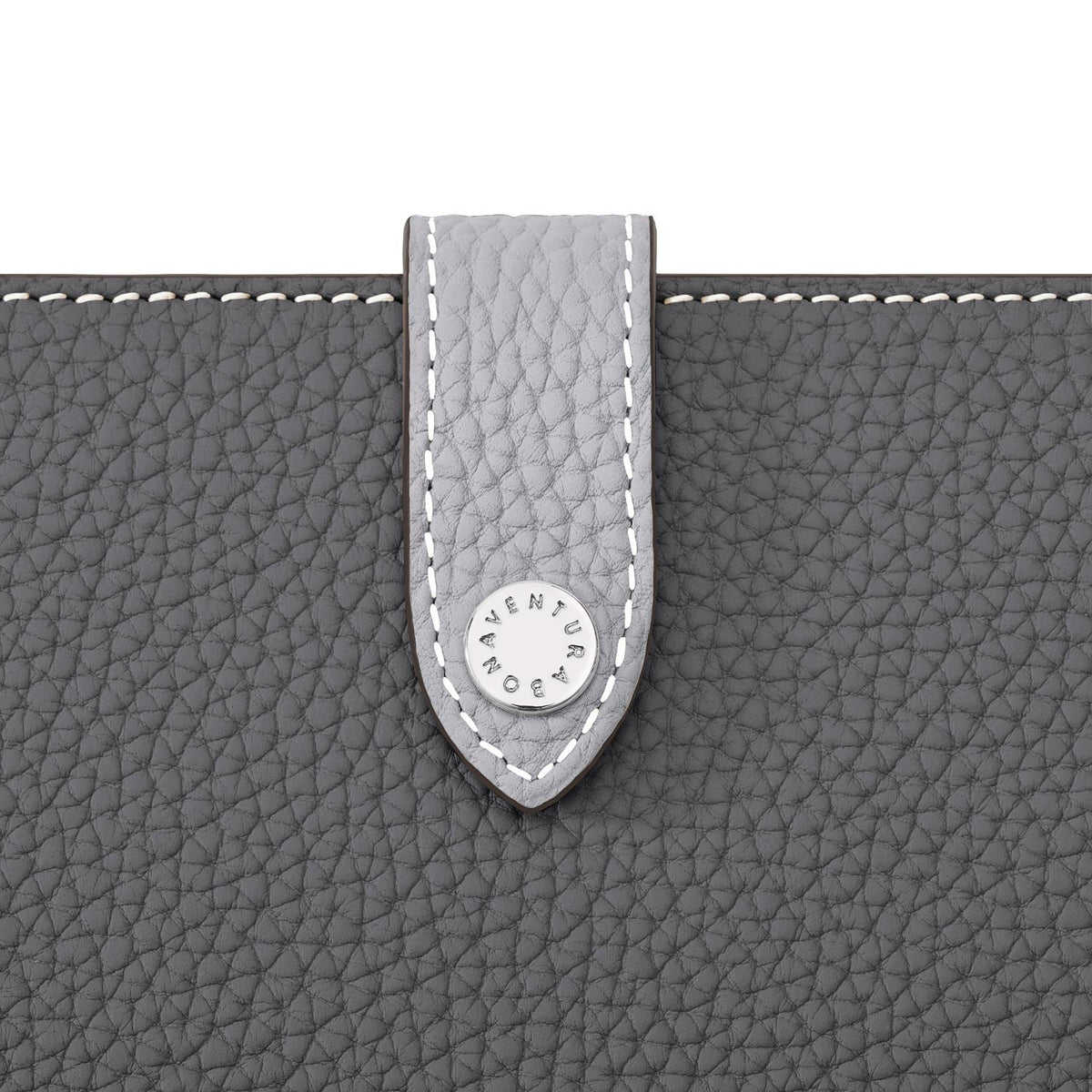 iPhone 13 Belted Diary Case Shrink Leather (Charcoal Gray × True Gray)