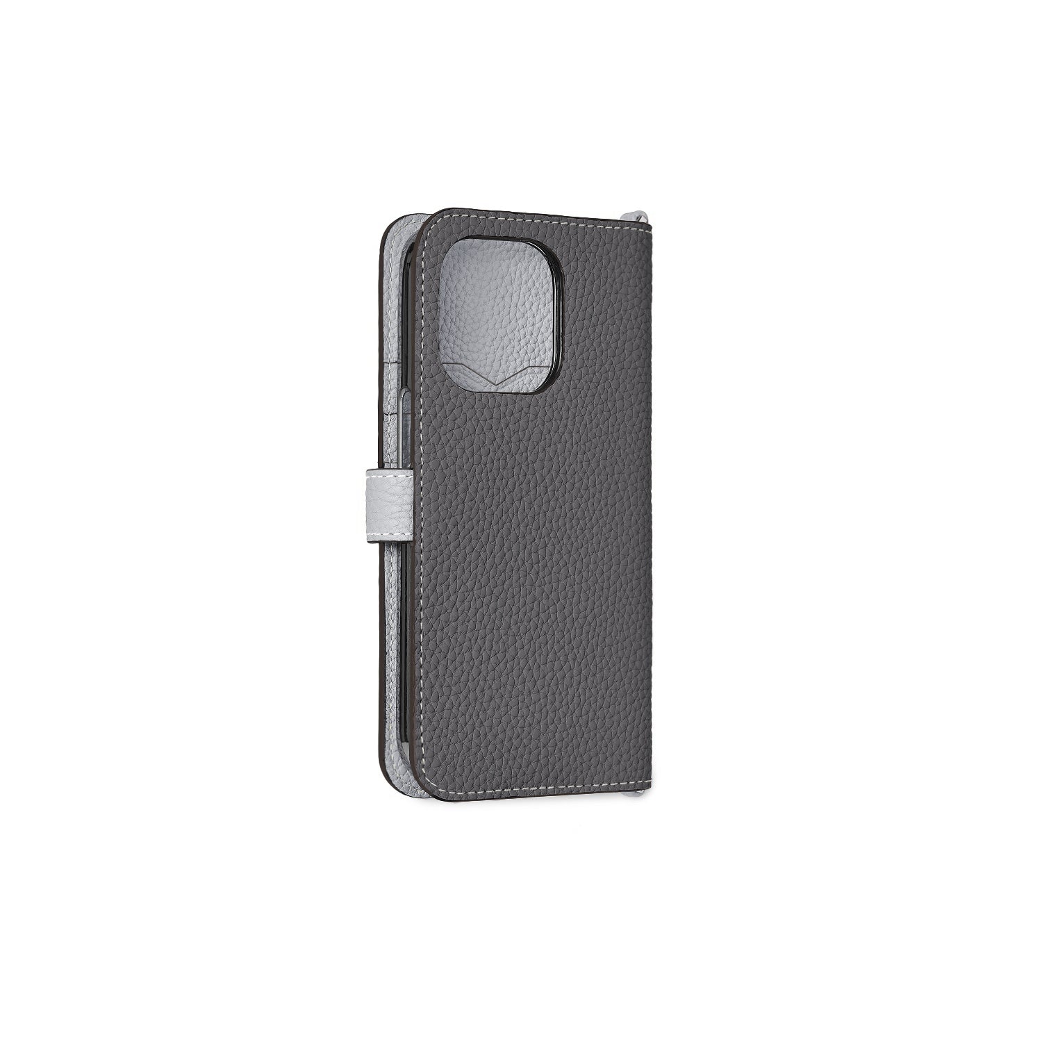 (iPhone 13 Pro) เคส Belted Diary Shrink Leather