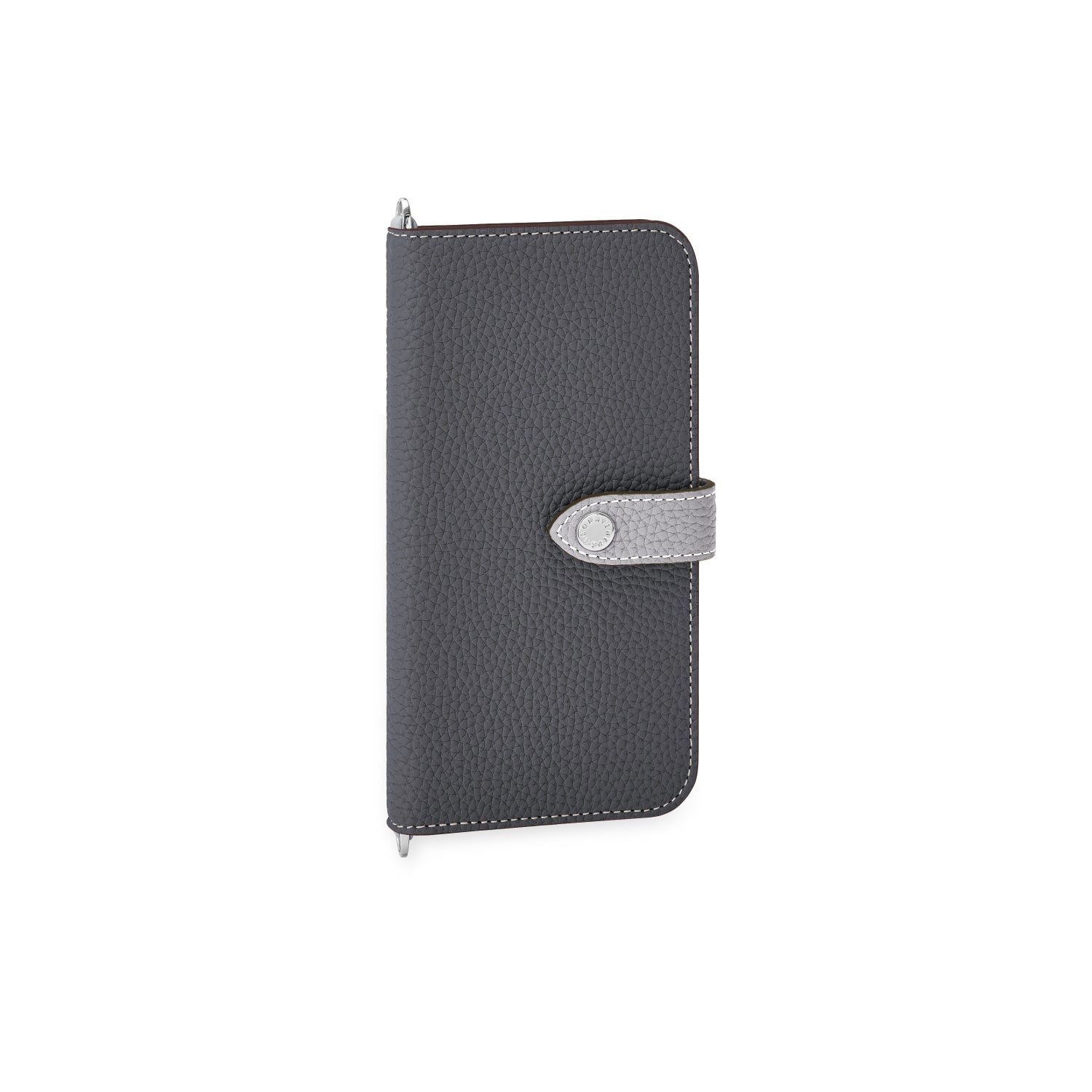 (iPhone 14) Belted Diary Case Shrink Leather