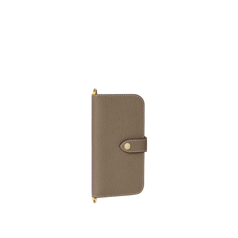 (iPhone 18 Pro Max) Belted Diary Case Shrink Leather