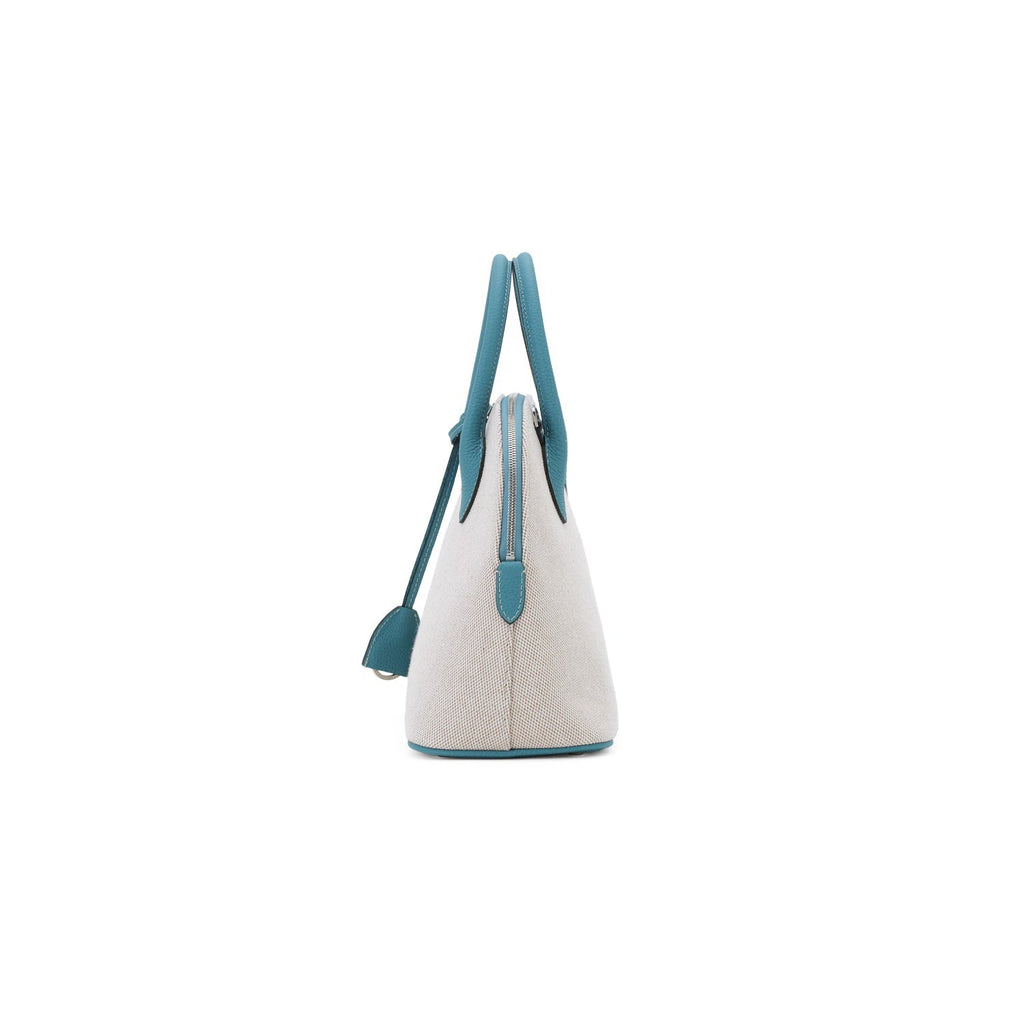 Emma Bag Canvas Leather Combination (Blue Cyan - 28)