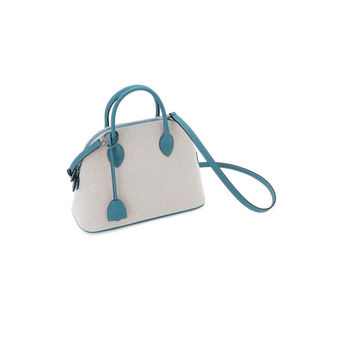 Emma Bag Canvas Leather Combination (Blue Cyan - 28)