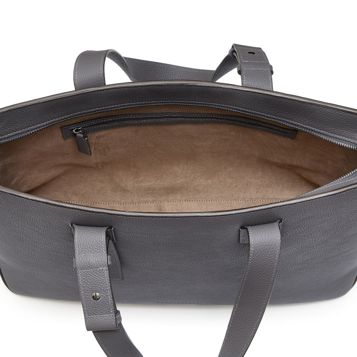 Dario Business Tote Bag Shrink Leather (Charcoal Gray)