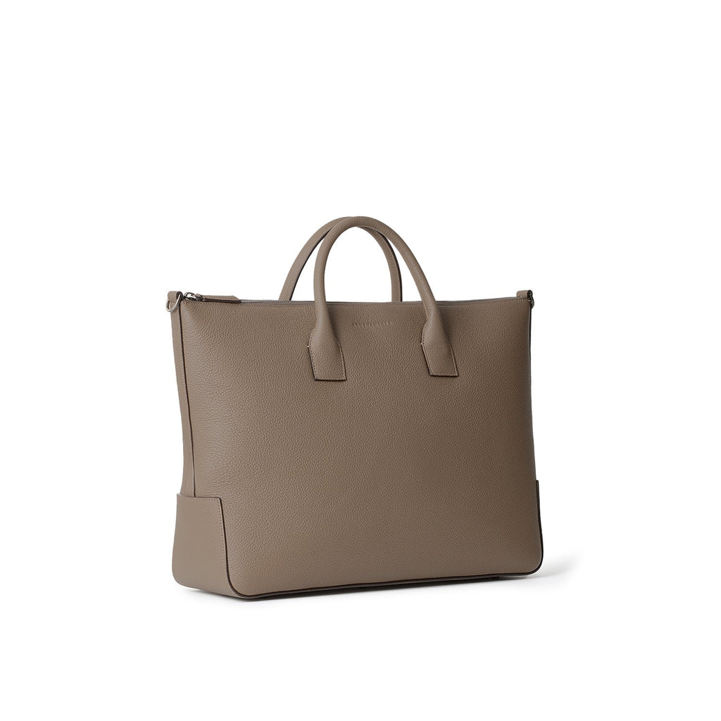 Massimo Briefcase Shrink Leather (Etoupe - Medium)