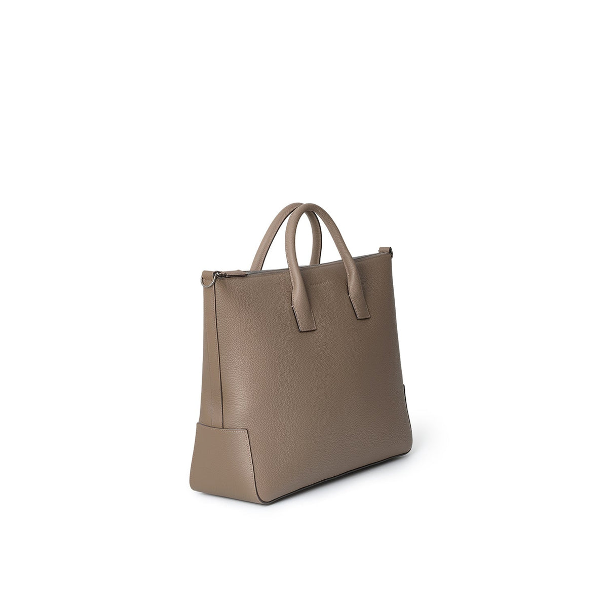 Massimo Briefcase Shrink Leather (Etoupe - Medium)