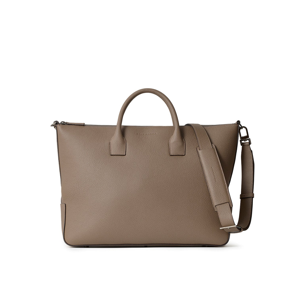 Massimo Briefcase Shrink Leather (Etoupe - Medium)