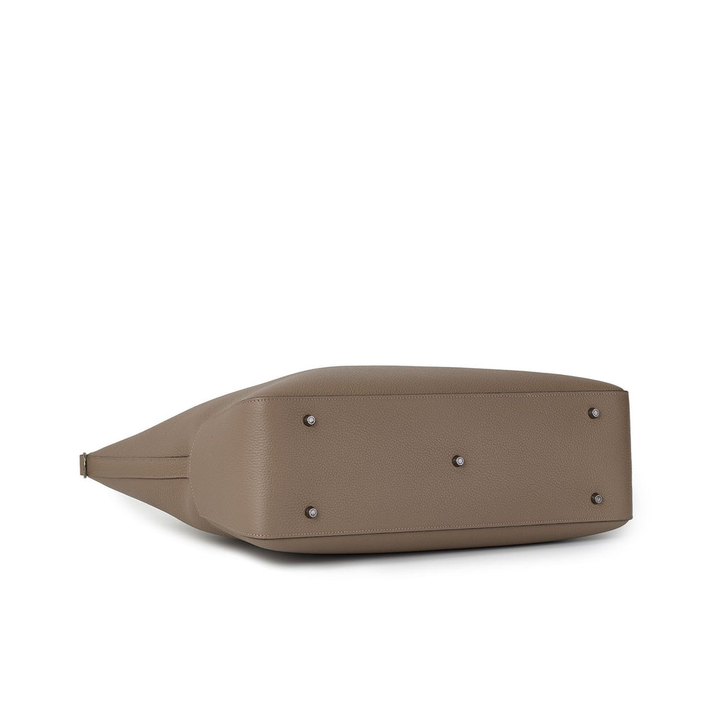 Massimo Briefcase Shrink Leather (Etoupe - Medium)