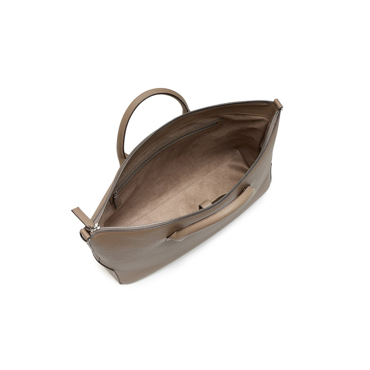 Massimo Briefcase Shrink Leather (Etoupe - Medium)
