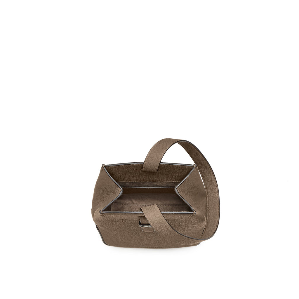 Simone One Shoulder Bag Shrink Leather (Etoupe)
