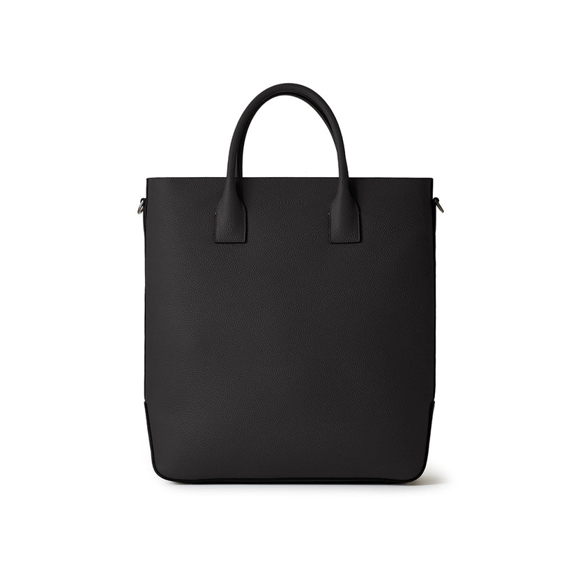 Filippo Shrunken Leather Vertical Tote