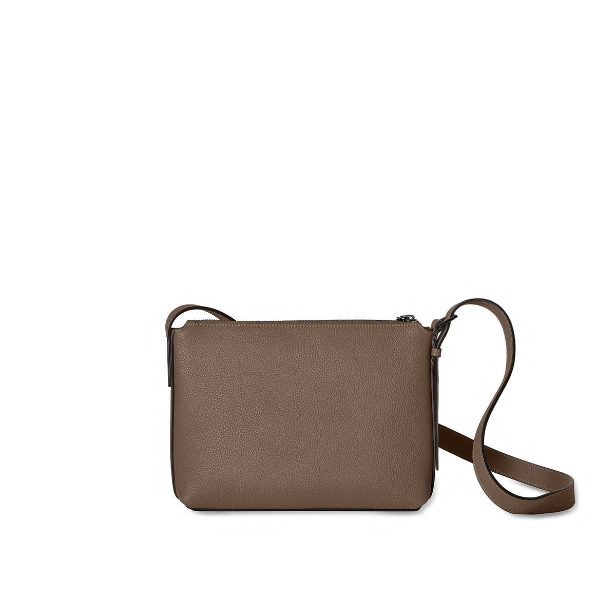 Tommaso Crossbody Bag Shrink Leather (Etoupe)