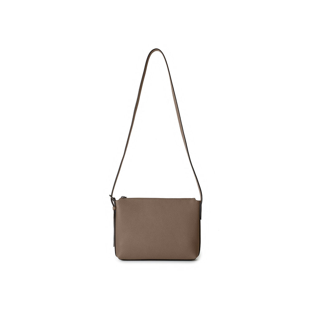 Tommaso Crossbody Bag Shrink Leather (Etoupe)