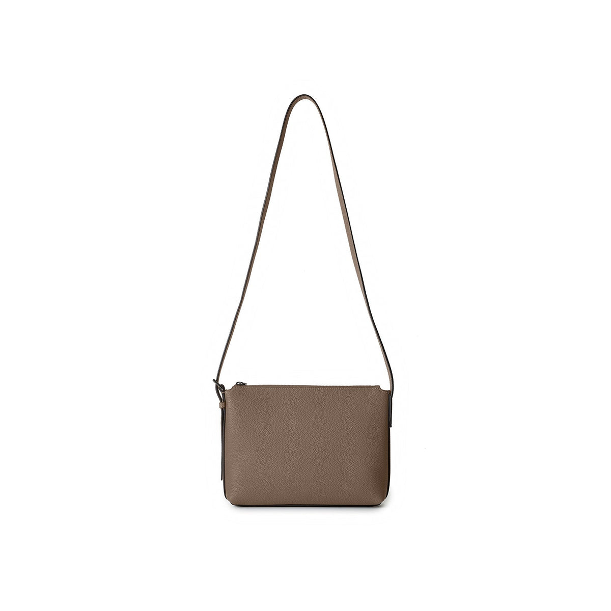 Tommaso Crossbody Bag Shrink Leather (Etoupe)
