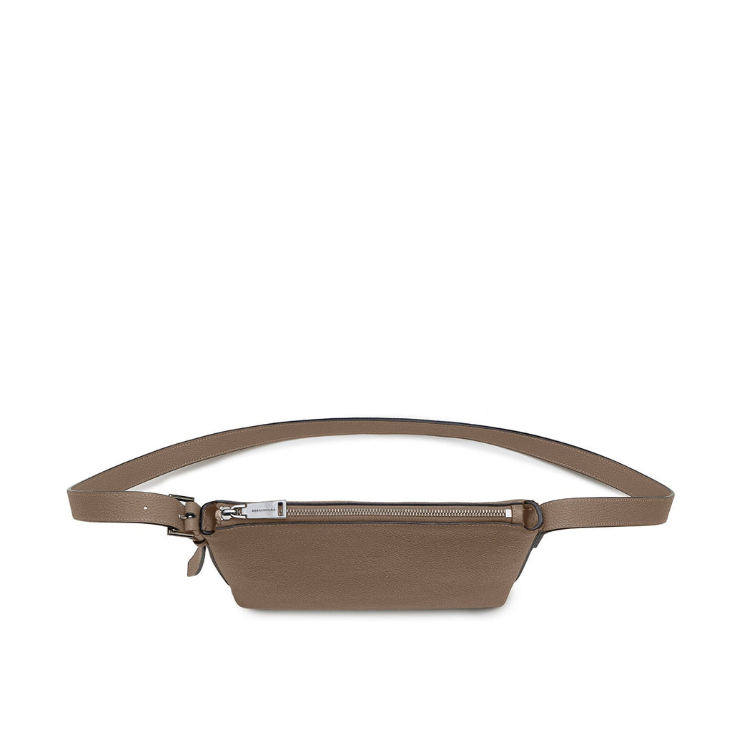 Tommaso Crossbody Bag Shrink Leather (Etoupe)