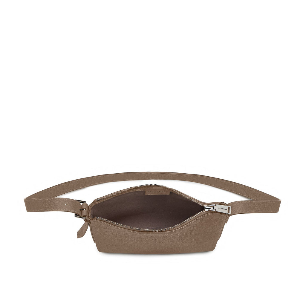 Tommaso Crossbody Bag Shrink Leather (Etoupe)