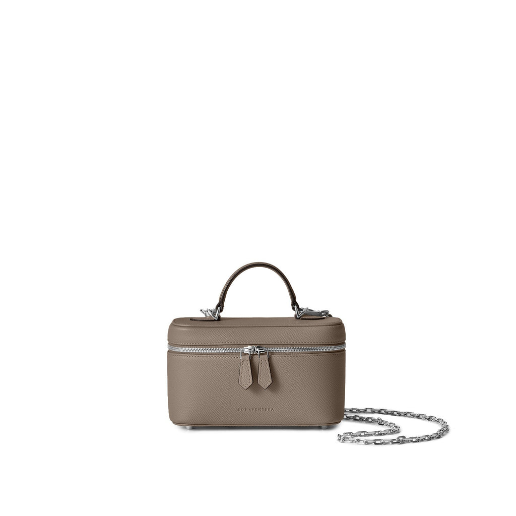 Micro Vanity Bag Nobile Leather (Etoupe)