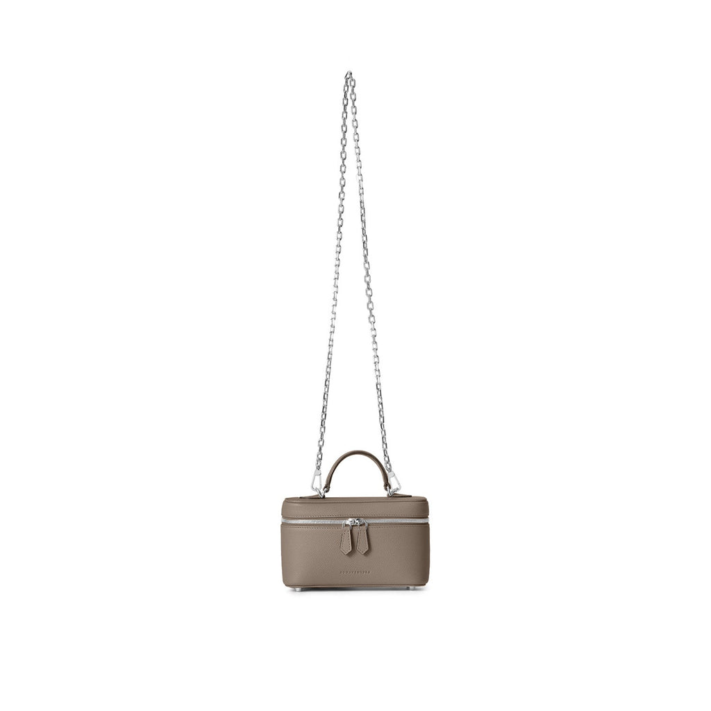 Micro Vanity Bag Nobile Leather (Etoupe)
