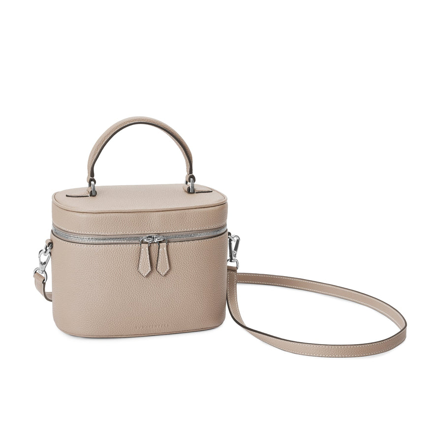 Mona Vanity Bag Shrink Leather (Greige)
