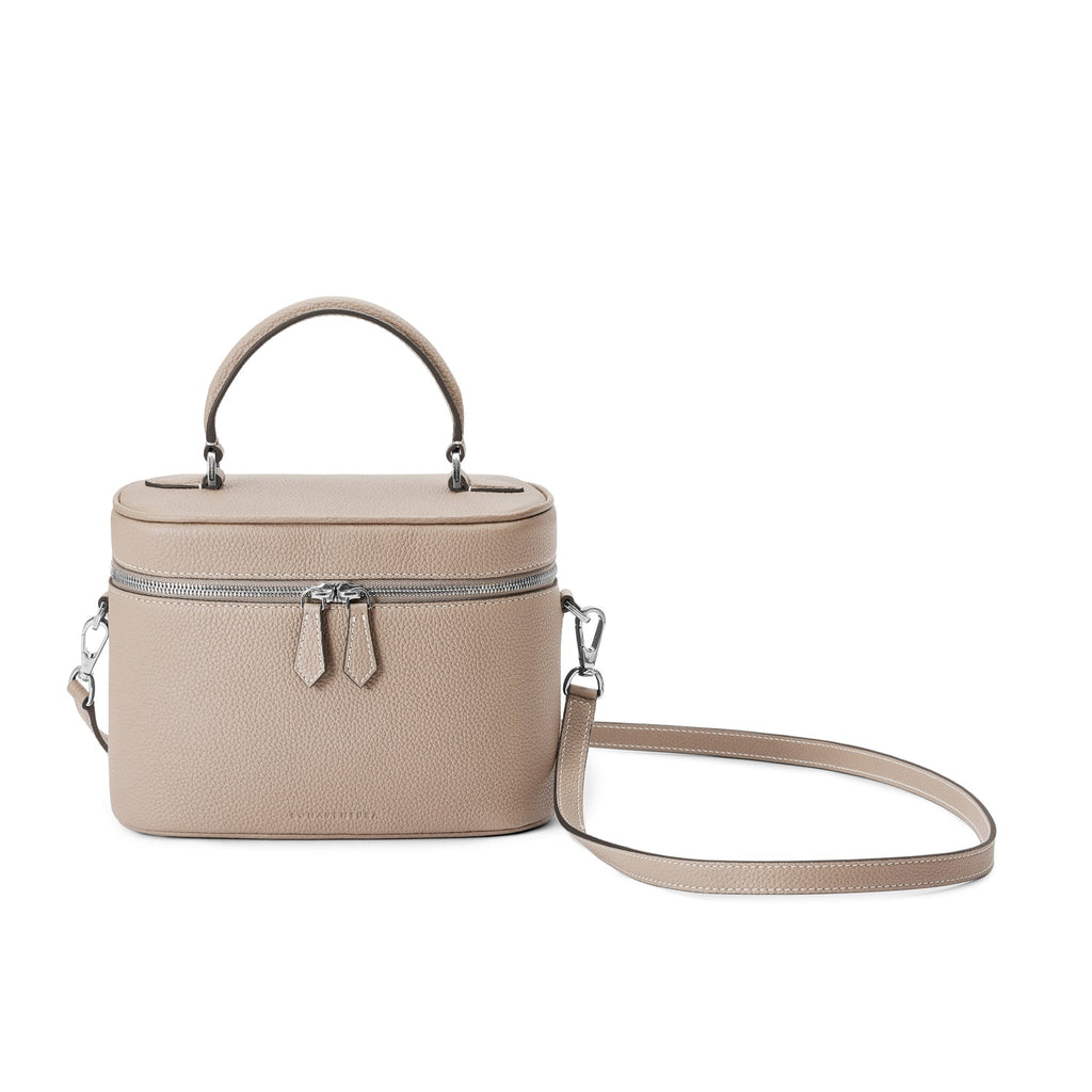 Mona Vanity Bag Shrink Leather (Greige)