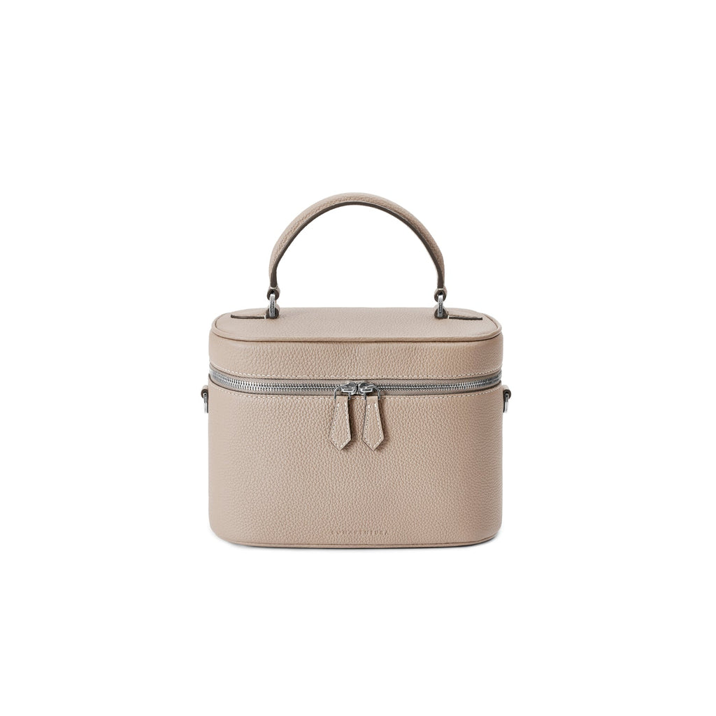 Mona Vanity Bag Shrink Leather (Greige)