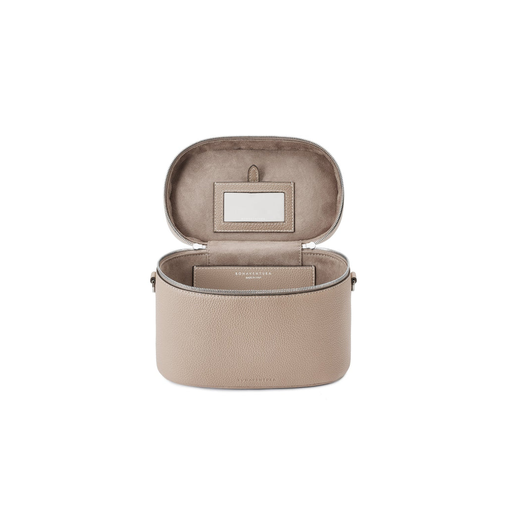 Mona Vanity Bag Shrink Leather (Greige)