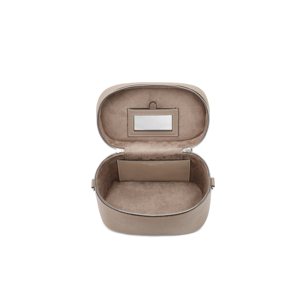 Mona Vanity Bag Shrink Leather (Greige)