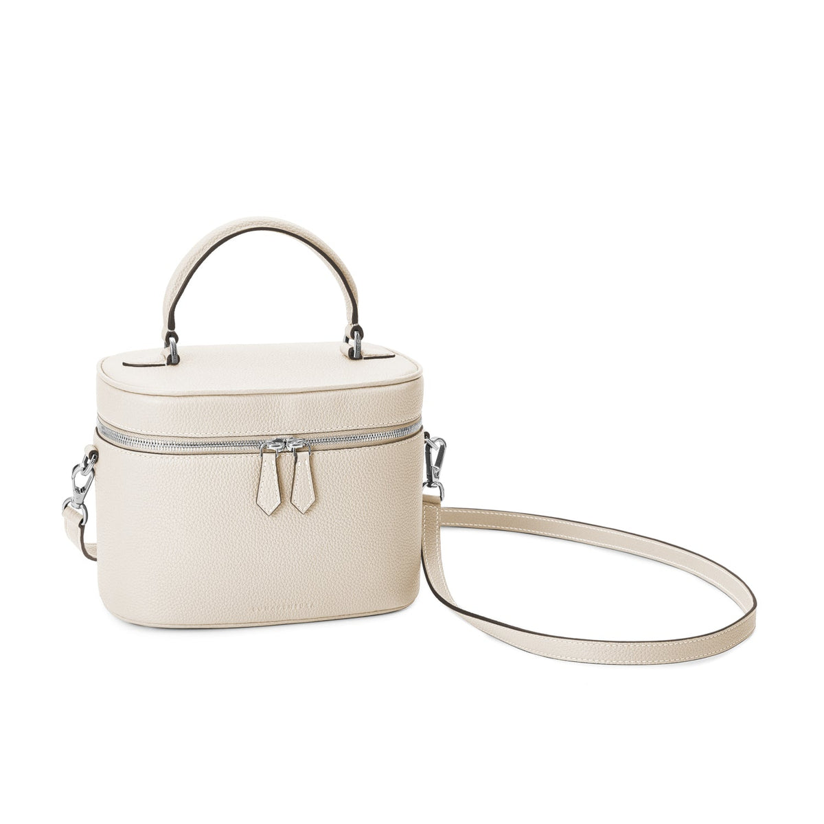 Mona Vanity Bag Shrink Leather (Ivory)