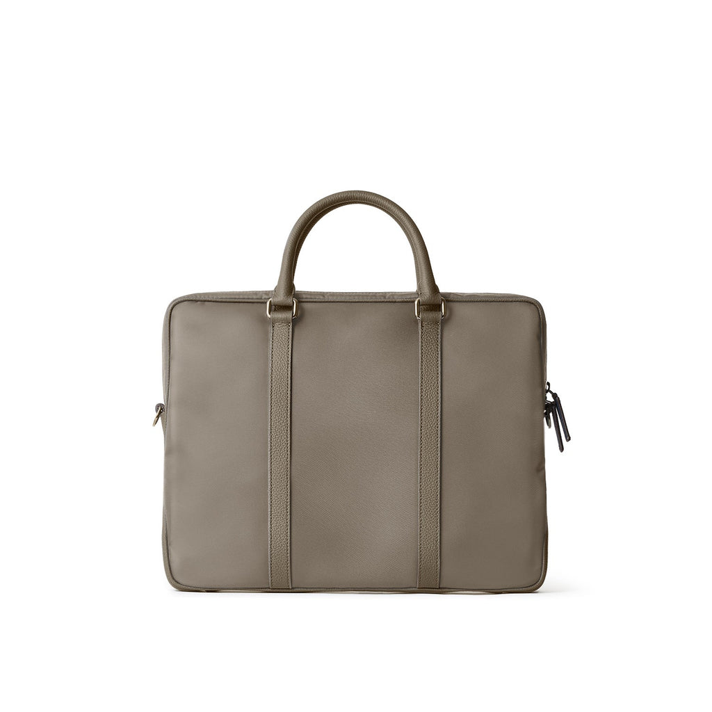 Celeste Slim Briefcase Nylon (Etoupe)