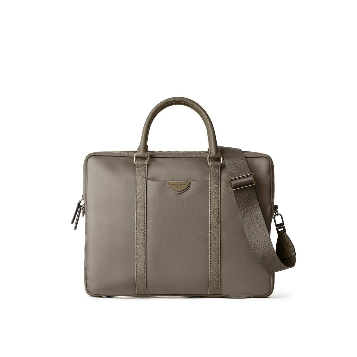 Celeste Slim Briefcase Nylon (Etoupe)