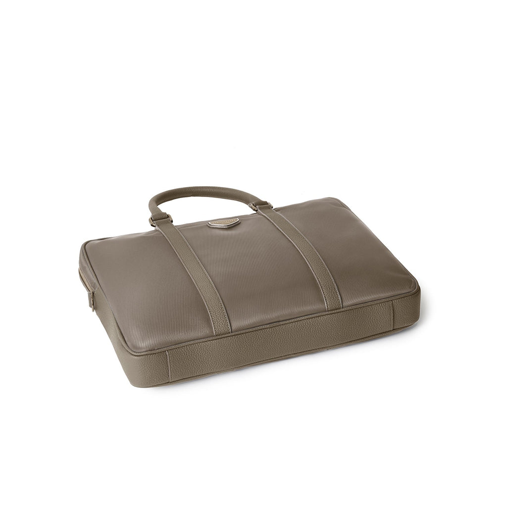 Celeste Slim Briefcase Nylon (Etoupe)