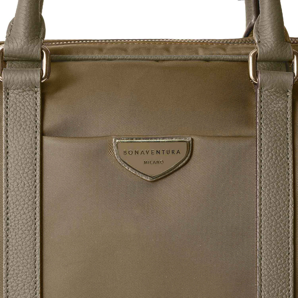 Celeste Slim Briefcase Nylon (Etoupe)