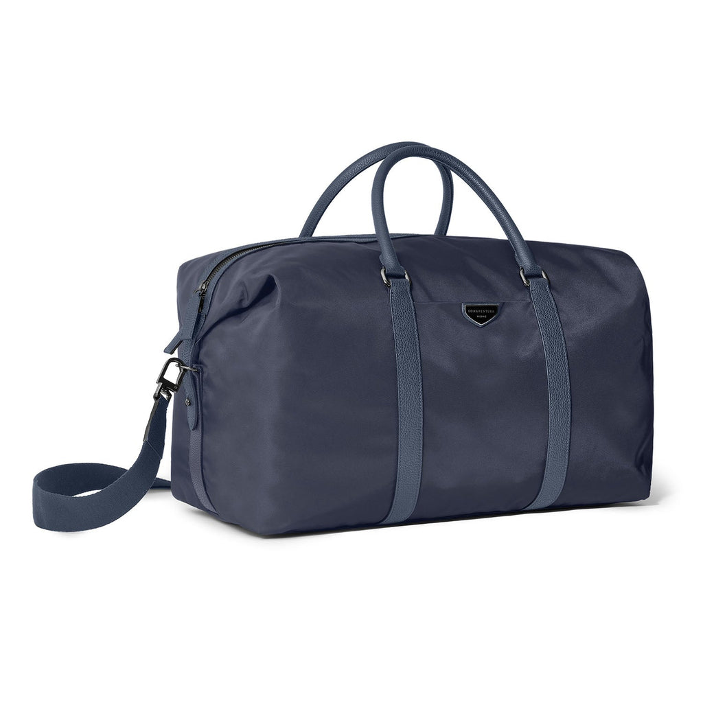 Celeste Boston Bag Nylon (Navy × Etoupe)