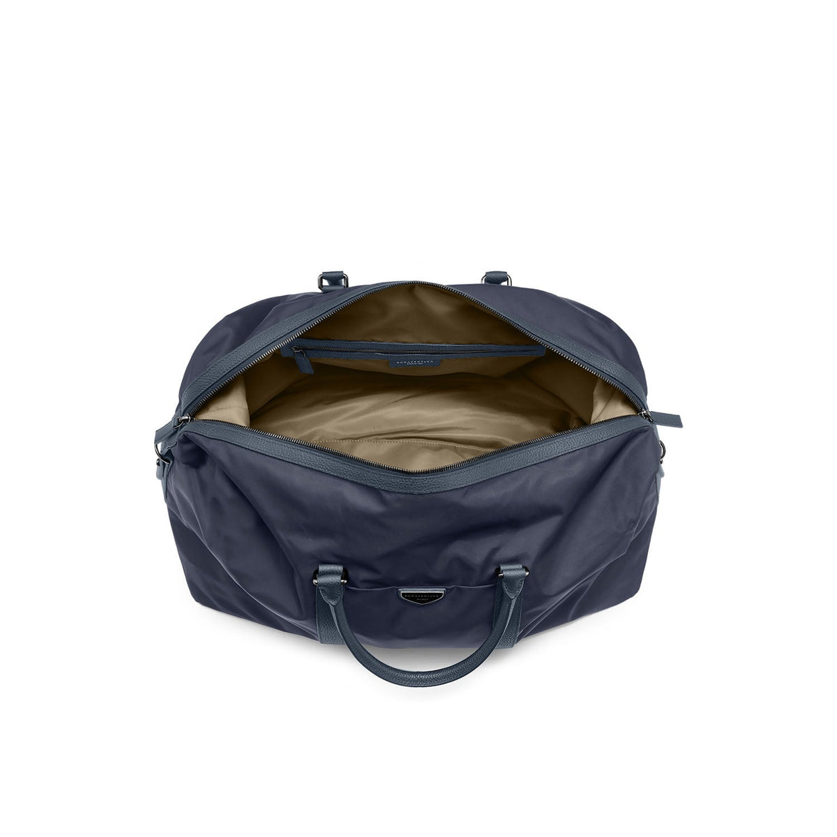 Celeste Boston Bag Nylon (Navy × Etoupe)