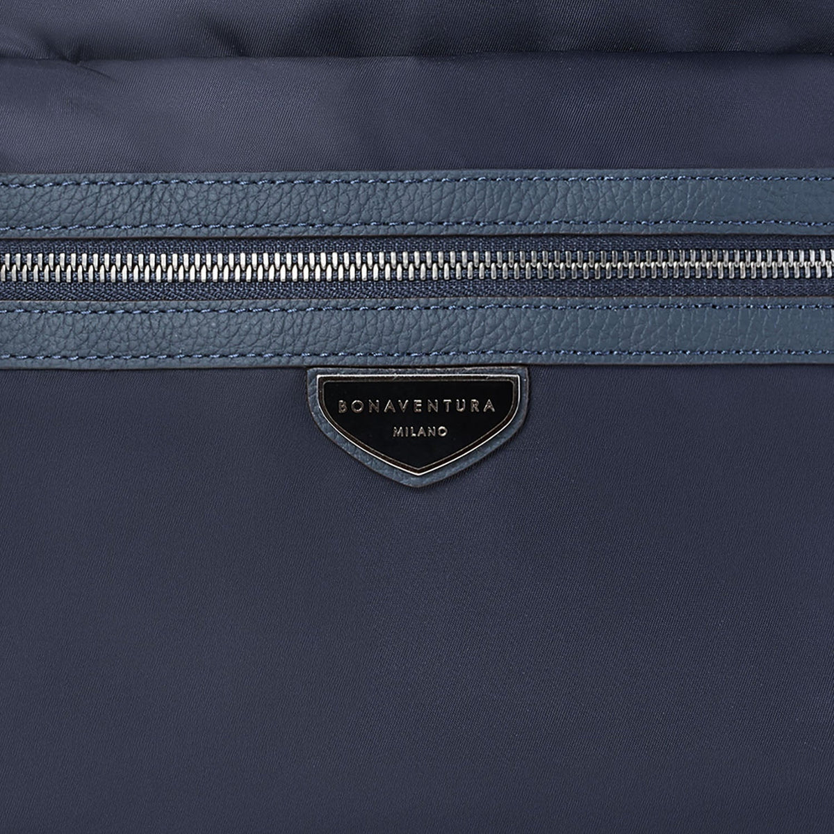 Celeste Backpack with Zip Nylon (Navy × Etoupe)