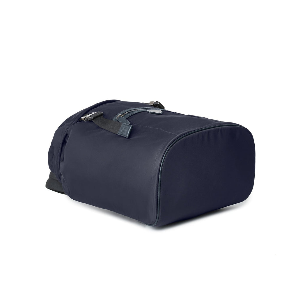 Celeste Backpack with Flap Nylon (Navy × Etoupe)
