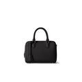Valentina Boston Bag Shrink Leather (Black - Mini)