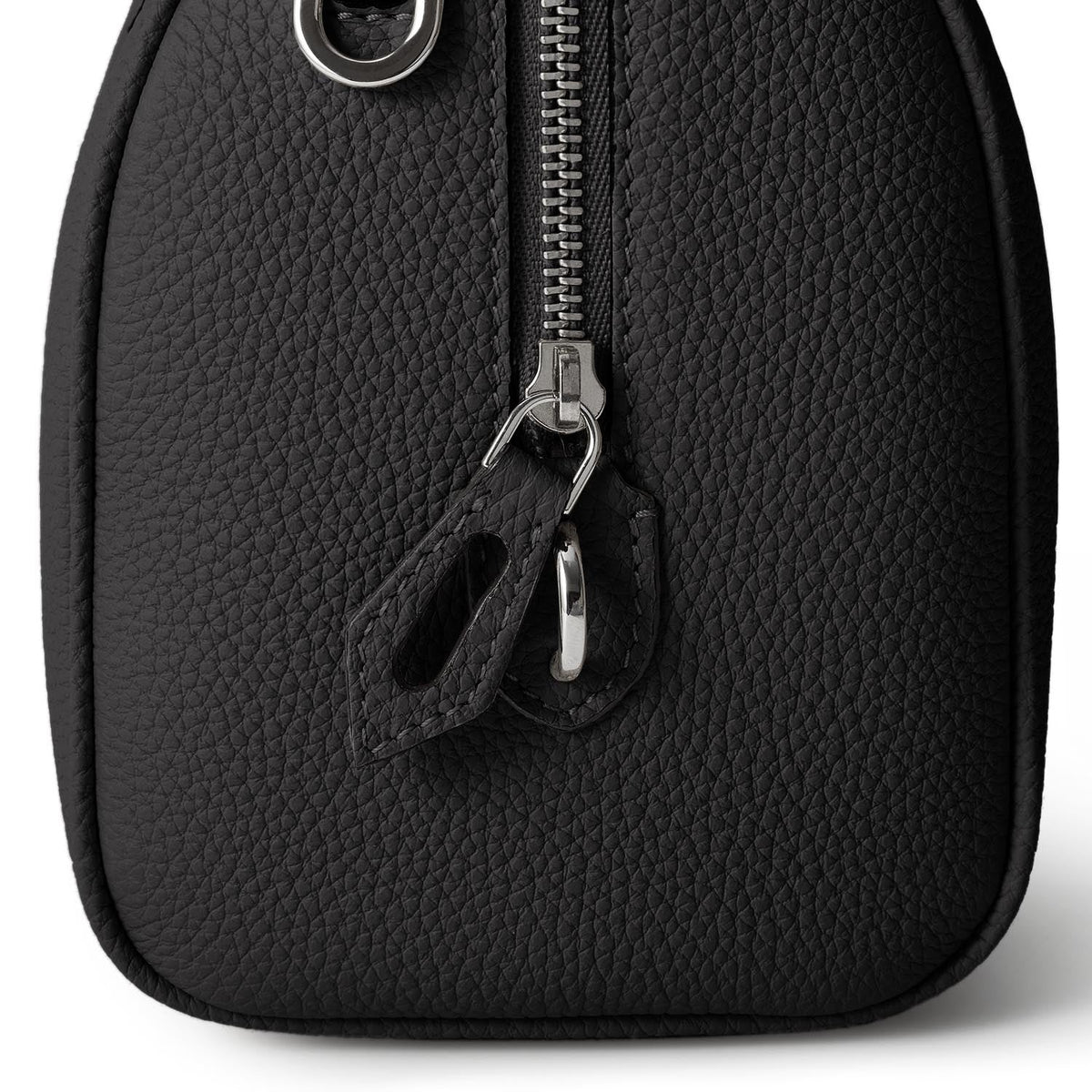 Valentina Boston Bag Shrink Leather (Black - Mini)