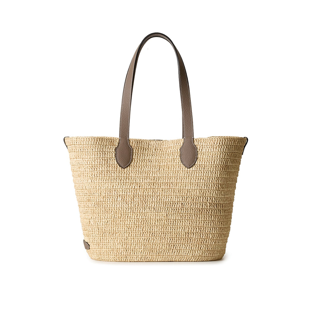 Raffia Tote Bag (Etoupe)