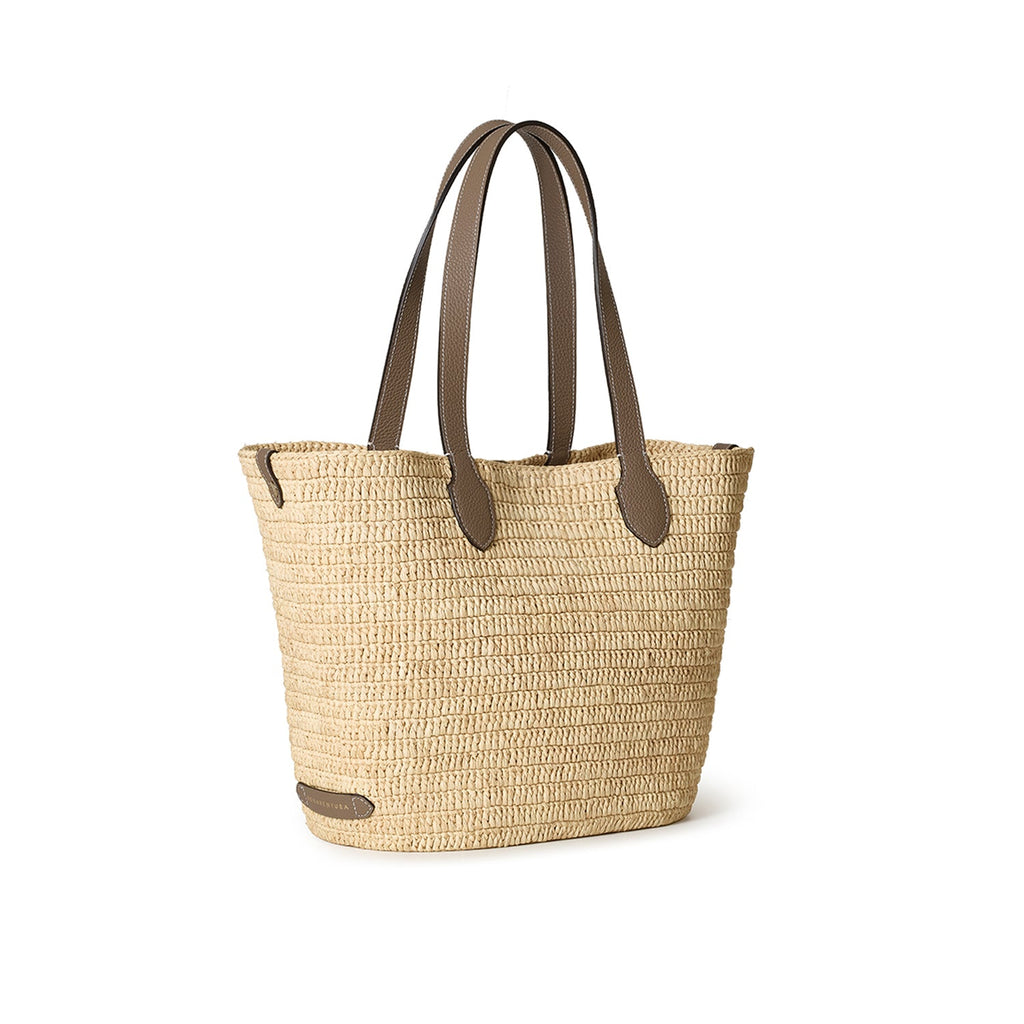 Raffia Tote Bag (Etoupe)