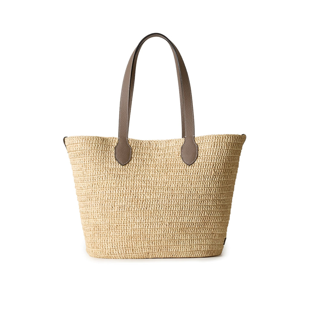 Raffia Tote Bag (Etoupe)